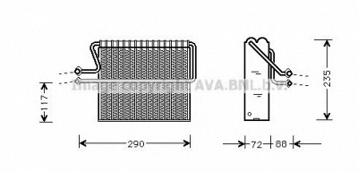 AVA QUALITY COOLING rtv004 -  Испаритель, кондиционер